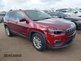 2019 Jeep Cherokee Latitude with VIN 1C4PJLCX5KD347695, listed as a IAAI auction lot 41910370 with 86,713 mi miles and . Bid and sale history available at carsss.com. Image 1.