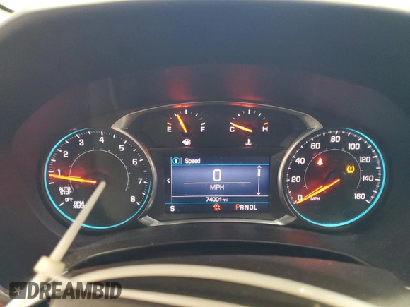 2019 Chevrolet Equinox LT with VIN 3GNAXUEV3KL383280, listed as a Copart auction lot 85190744 with 74,001 mi miles and Salvage Title. Bid and sale history available at DreamBid. Image 9.