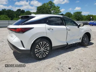 2025 Lexus RX 350 with VIN 2T2BAMBA2SC061051, listed as a Copart auction lot 57847605 with 526 mi miles and Salvage title. Bid and sale history available at DreamBid. Image 3.