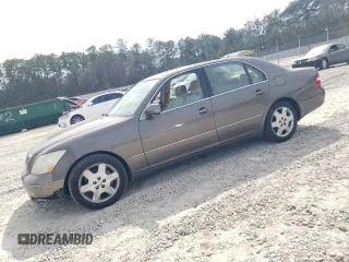 2005 Lexus LS 430 with VIN JTHBN36F955007190, listed as a Copart auction lot 49099765 with 390,601 mi miles and Salvage Title. Bid and sale history available at carsss.com. Image 1.