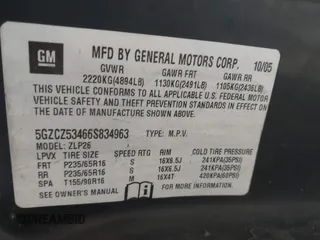 2006 Saturn VUE z VIN 5GZCZ53466S834963, wystawiony jako IAAI lot #42157328 z przebiegiem 146 518 mil mil oraz . Historia ofert i sprzedaży dostępna na DreamBid. Obrazek 9.