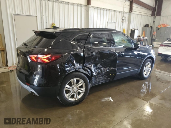 2019 Chevrolet Blazer with VIN 3GNKBGRS7KS642752, listed as a Copart auction lot 60169425 with 44,419 mi miles and Salvage title. Bid and sale history available at DreamBid. Image 3.
