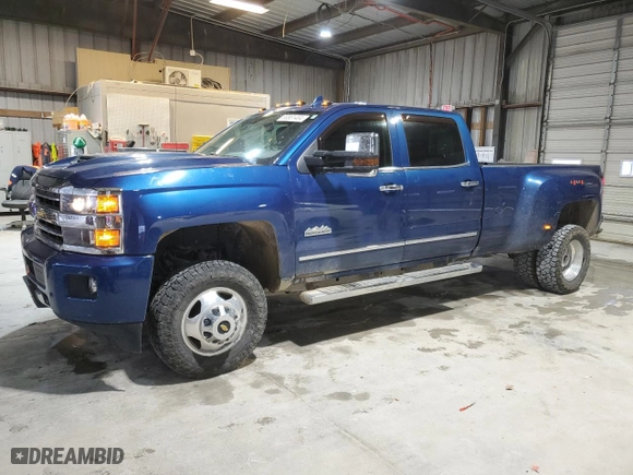 2018 Chevrolet Silverado 3500HD High Country with VIN 1GC4K1EY0JF224318, listed as a Copart auction lot 80881404 with 95,726 mi miles and Salvage Title. Bid and sale history available at carsss.com. Image 1.