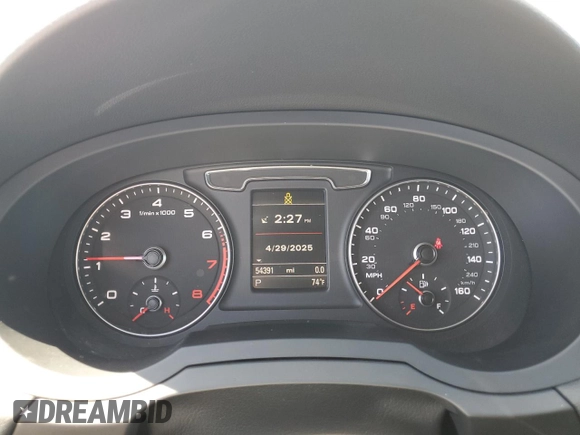 2018 Audi Q3 Premium Plus with VIN WA1HCCFS0JR008529, listed as a Copart auction lot 54701695 with 54,391 mi miles and Salvage title. Bid and sale history available at DreamBid. Image 9.