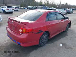 2009 Toyota Corolla with VIN 2T1BU40E89C009936, listed as a IAAI auction lot 41826017 with 217,146 mi miles. Bid and sale history available at carsss.com. Image 4.