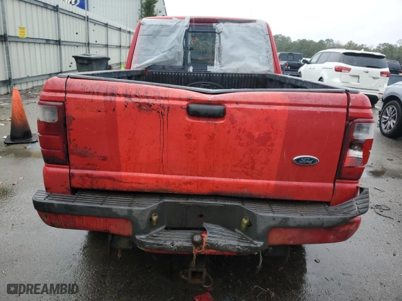 2002 Ford Ranger XL Fleet with VIN 1FTYR44U52PA26309, listed as a Copart auction lot 45275035 with 121,166 mi miles and Salvage Title. Bid and sale history available at carsss.com. Image 6.