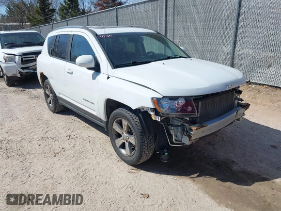 2016 Jeep Compass High Altitude with VIN 1C4NJDEB4GD767731, listed as a IAAI auction lot 41977400 with 99,890 mi miles and . Bid and sale history available at DreamBid. Image 1.