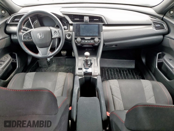 2017 Honda Civic Sedan Si with VIN 2HGFC1E51HH705216, listed as a Copart auction lot 53082385 with 77,093 mi miles and Salvage Title. Bid and sale history available at carsss.com. Image 9.