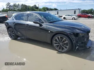 2024 Lexus IS 350 F Sport with VIN JTHGZ1B25R5080788, listed as a Copart auction lot 58954675 with 8,686 mi miles and Salvage title. Bid and sale history available at DreamBid. Image 4.