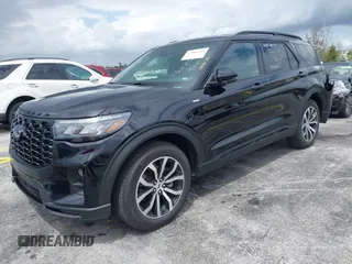 2025 Ford Explorer ST-Line with VIN 1FMUK8KH5SGB57204, listed as a IAAI auction lot 42005348 with 2,150 mi miles. Bid and sale history available at carsss.com. Image 2.