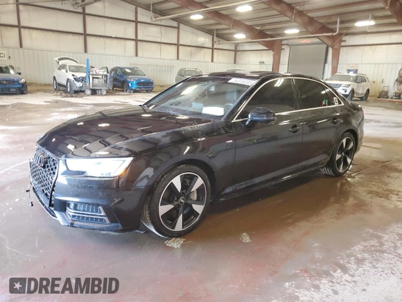 2017 Audi A4 Premium Plus with VIN WAUENAF41HN016260, listed as a Copart auction lot 54318205 with 42,057 mi miles and Clean title. Bid and sale history available at DreamBid. Image 1.