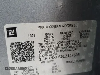 2020 GMC Acadia Denali with VIN 1GKKNXLS0LZ147505, listed as a Copart auction lot 44111405 with 109,965 mi miles and Salvage title. Bid and sale history available at DreamBid. Image 14.
