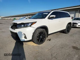 2019 Toyota Highlander SE with VIN 5TDJZRFH1KS598918, listed as a Copart auction lot 60224165 with 106,237 mi miles and Salvage title. Bid and sale history available at DreamBid. Image 1.