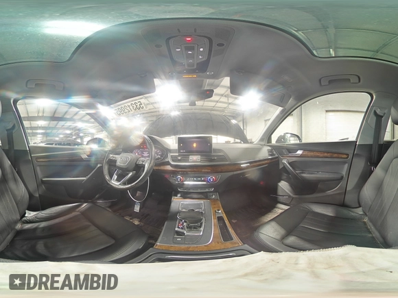 2018 Audi Q5 Premium Plus with VIN WA1BNAFY3J2006307, listed as a Copart auction lot 53312995 with 63,033 mi miles and Salvage Title. Bid and sale history available at DreamBid. Image 14.