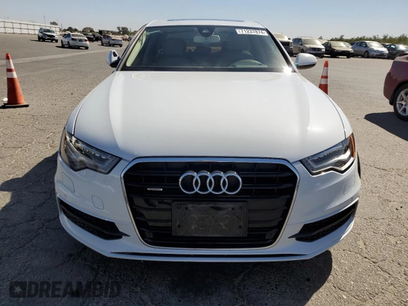 2015 Audi A6 Prestige with VIN WAUHGAFC7FN030286, listed as a Copart auction lot 71237874 with 74,334 mi miles and Salvage title. Bid and sale history available at DreamBid. Image 5.