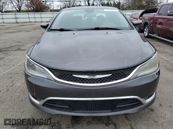 2015 Chrysler 200 C with VIN 1C3CCCCB2FN538251, listed as a Copart auction lot 51273775 with 156,907 mi miles and Salvage Title. Bid and sale history available at carsss.com. Image 5.