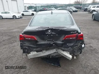 2015 Acura TLX V6 Advance with VIN 19UUB3F76FA002163, listed as a IAAI auction lot 41460668 with 110,095 mi miles. Bid and sale history available at carsss.com. Image 16.