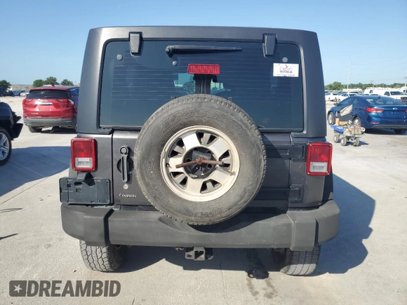 2018 Jeep Wrangler Unlimited Sport with VIN 1C4BJWDG4JL911688, listed as a Copart auction lot 64243545 with 66,718 mi miles and Salvage title. Bid and sale history available at DreamBid. Image 6.