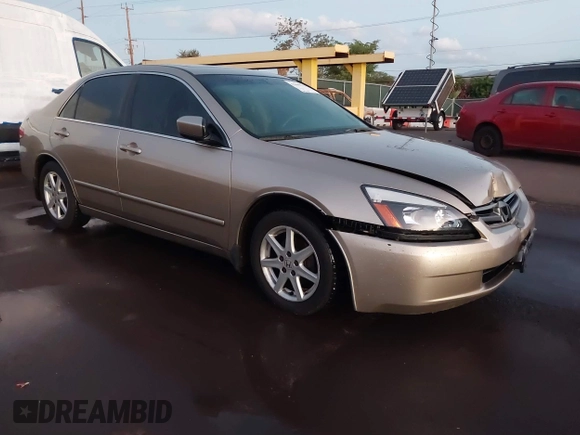 2003 Honda Accord EX z VIN 1HGCM66503A052221, wystawiony jako IAAI lot #41699132 z przebiegiem 132 623 mil mil oraz . Historia ofert i sprzedaży dostępna na DreamBid. Obrazek 1.