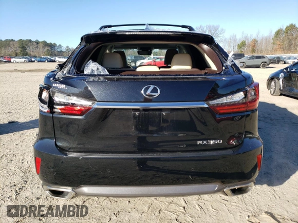2018 Lexus RX with VIN JTJBZMCA8J2038024, listed as a Copart auction lot 72707932 with 32,719 mi miles. Bid and sale history available at carsss.com. Image 6.
