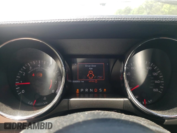 2017 Ford Mustang EcoBoost Premium with VIN 1FATP8UH3H5307982, listed as a Copart auction lot 57594895 with 58,955 mi miles and Salvage title. Bid and sale history available at DreamBid. Image 9.