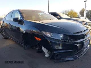 2020 Honda Civic Sedan Sport with VIN 2HGFC2F85LH592247, listed as a IAAI auction lot 41232287 with 77,624 mi miles. Bid and sale history available at carsss.com. Image 6.