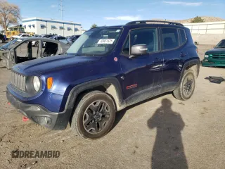 2016 Jeep Renegade Trailhawk with VIN ZACCJBCT3GPD31008, listed as a Copart auction lot 48907925 with 95,155 mi miles and Salvage title. Bid and sale history available at DreamBid. Image 1.