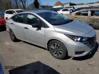 2024 Nissan Versa S with VIN 3N1CN8DV7RL875548, listed as a Copart auction lot 49424065 with 10,154 mi miles and Salvage Title. Bid and sale history available at DreamBid. Image 4.