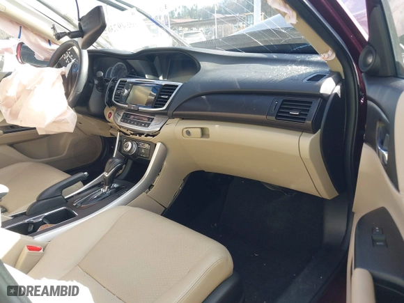 2015 Honda Accord Sedan EX-L with VIN 1HGCR3F84FA005420, listed as a IAAI auction lot 40849736 with 93,740 mi miles. Bid and sale history available at carsss.com. Image 5.