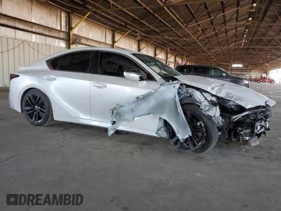 2021 Lexus IS with VIN JTHCA1D28M5112354, listed as a Copart auction lot 52625545 with 40,304 mi miles and Salvage Title. Bid and sale history available at carsss.com. Image 4.