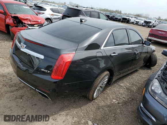 2015 Cadillac CTS Luxury AWD with VIN 1G6AX5SX6F0115950, listed as a Copart auction lot 54502195 with 118,256 mi miles and Salvage title. Bid and sale history available at DreamBid. Image 3.
