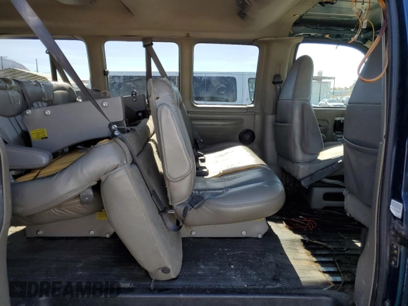 2001 Chevrolet Express with VIN 1GAGG25R411191665, listed as a Copart auction lot 49011535 with Not Provided miles and Salvage Title. Bid and sale history available at carsss.com. Image 12.
