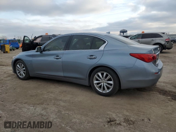 2014 Infiniti Q50 Premium with VIN JN1BV7AP1EM692982, listed as a Copart auction lot 80625094 with 90,349 mi miles and Salvage Title. Bid and sale history available at carsss.com. Image 2.