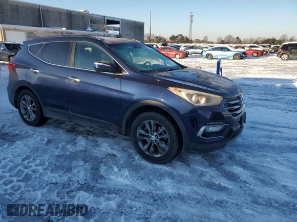 2017 Hyundai Santa Fe Sport 2.0T with VIN 5XYZU4LA0HG414280, listed as a Copart auction lot 41629395 with 132,427 mi miles and Clean Title. Bid and sale history available at carsss.com. Image 4.