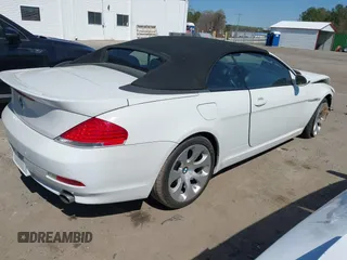 2007 BMW 6 Series 650i with VIN WBAEK13547CN72532, listed as a IAAI auction lot 41893048 with 54,637 mi miles. Bid and sale history available at carsss.com. Image 4.