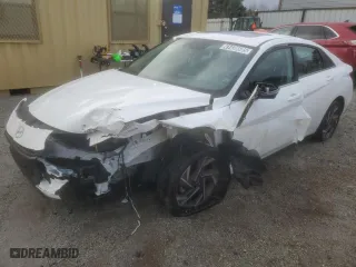 2024 Hyundai Elantra Limited with VIN KMHLP4DG1RU640310, listed as a Copart auction lot 41436685 with 24,462 mi miles and Non Repairable. Bid and sale history available at carsss.com. Image 1.