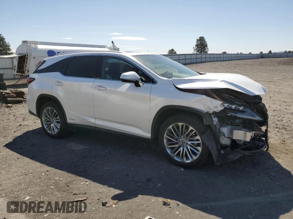 2022 Lexus RX with VIN JTJJGKFA0N2026523, listed as a Copart auction lot 53568615 with 34,381 mi miles and Salvage Title. Bid and sale history available at carsss.com. Image 4.