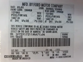2001 Ford F-150 XL z VIN 3FTZF17211MA71306, wystawiony jako Copart lot #57824475 z przebiegiem 186 866 mil mil oraz Szkoda całkowita • Salvage title. Historia ofert i sprzedaży dostępna na DreamBid. Obrazek 12.