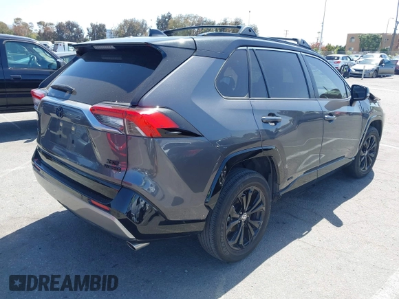 2024 Toyota RAV4 Hybrid XSE with VIN JTME6RFV0RJ041313, listed as a IAAI auction lot 42283581 with 25,096 mi miles and . Bid and sale history available at DreamBid. Image 4.