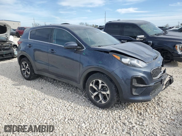 2020 Kia Sportage LX with VIN KNDPM3AC1L7710453, listed as a Copart auction lot 49140155 with 87,325 mi miles and Salvage Title. Bid and sale history available at DreamBid. Image 4.