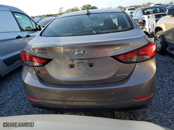 2016 Hyundai Elantra SE with VIN 5NPDH4AE6GH744730, listed as a Copart auction lot 49216095 with 92,418 mi miles and Salvage Title. Bid and sale history available at carsss.com. Image 6.