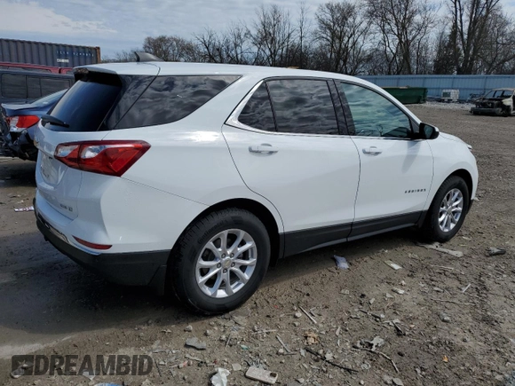 2020 Chevrolet Equinox LT with VIN 3GNAXUEV1LS502340, listed as a Copart auction lot 53732775 with 103,960 mi miles and Salvage Title. Bid and sale history available at DreamBid. Image 3.