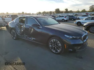 2024 BMW 5 Series 530i with VIN WBA43FJ01RCS08326, listed as a Copart auction lot 75218854 with 0 mi miles and Salvage Title. Bid and sale history available at carsss.com. Image 4.