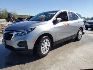 2024 Chevrolet Equinox LS z VIN 3GNAXHEG1RL126864, wystawiony jako Copart lot #53670195 z przebiegiem 17 775 mil mil oraz Szkoda całkowita • Salvage title. Historia ofert i sprzedaży dostępna na DreamBid. Obrazek 1.