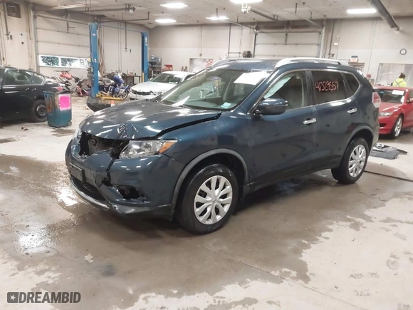 2016 Nissan Rogue S with VIN JN8AT2MV6GW152941, listed as a IAAI auction lot 41329557 with 89282 miles. Bid and sale history available at carsss.com. Image 2.