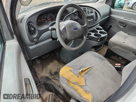 2006 Ford Econoline Cargo with VIN 1FTNE24L16HA86954, listed as a Copart auction lot 63314175 with 207,701 mi miles and Salvage title. Bid and sale history available at DreamBid. Image 8.
