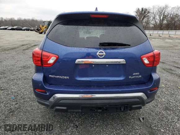 2020 Nissan Pathfinder Platinum with VIN 5N1DR2DM8LC644375, listed as a Copart auction lot 45978545 with 0 mi miles and Salvage Title. Bid and sale history available at carsss.com. Image 6.