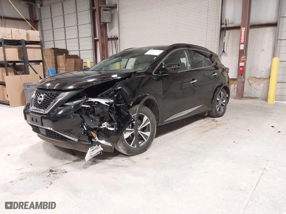 2023 Nissan Murano SV with VIN 5N1AZ2BJ2PC133102, listed as a IAAI auction lot 41607618 with 57,354 mi miles. Bid and sale history available at carsss.com. Image 21.