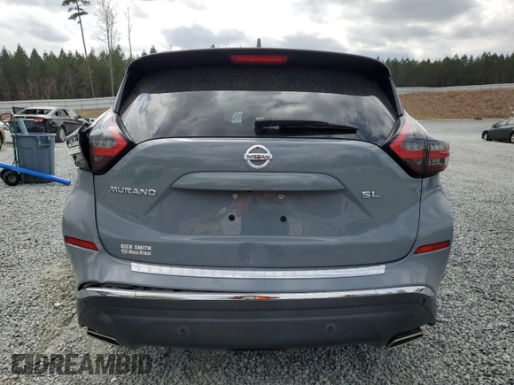 2022 Nissan Murano SL with VIN 5N1AZ2CJ1NC108624, listed as a Copart auction lot 49887465 with 29,733 mi miles and Salvage Title. Bid and sale history available at carsss.com. Image 6.