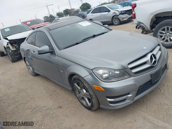 2012 Mercedes-Benz C-Class C 250 with VIN WDDGJ4HB6CF864731, listed as a IAAI auction lot 41177482 with 134,642 mi miles. Bid and sale history available at carsss.com. Image 1.